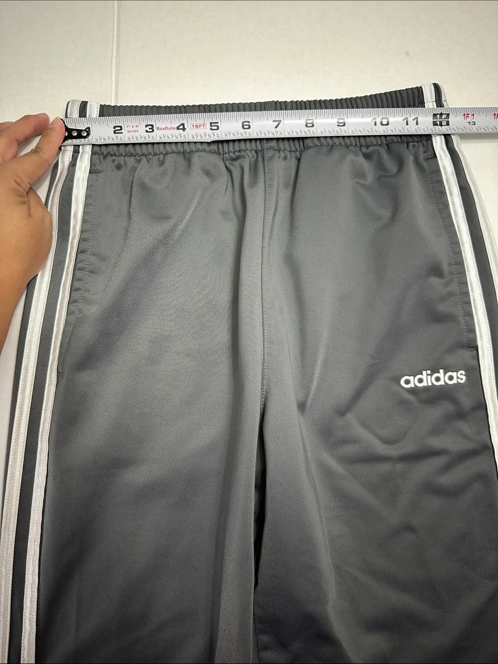 Adidas Gray Track Pants Pull On Youth Kids Size Large 14/16